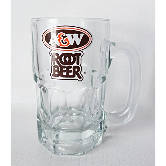 2 A&W Root Beer Mugs Advertising 1980's Vintage Barware - Picture 2 of 6